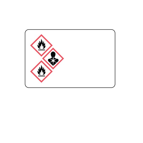 GHS Label, Personalized w/3 Diamonds 1-15/16" x 3"